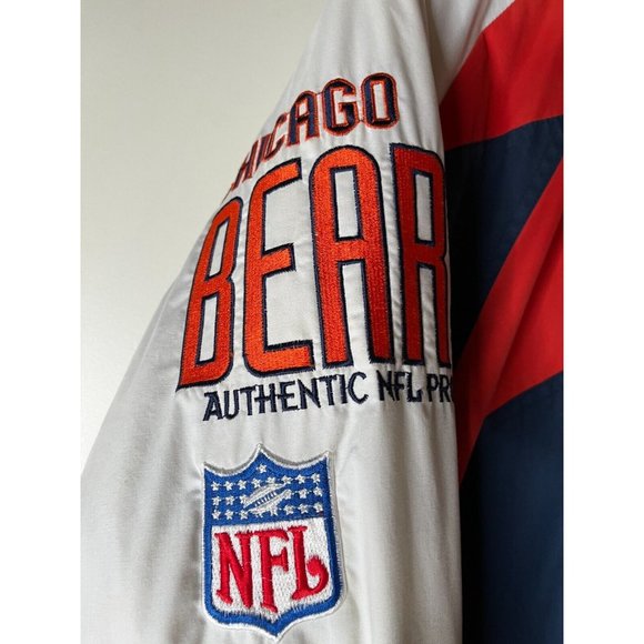 Vintage Chicago Bears Logo Athletic Sharktooth Jacket Men's M NFL Proline - Picture 5 of 16